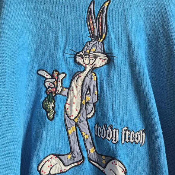 Looney Tunes x Teddy Fresh XL Bugs Bunny Sweater - Picture 2 of 6